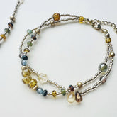 Pulseras de cuentas checas antiguas
